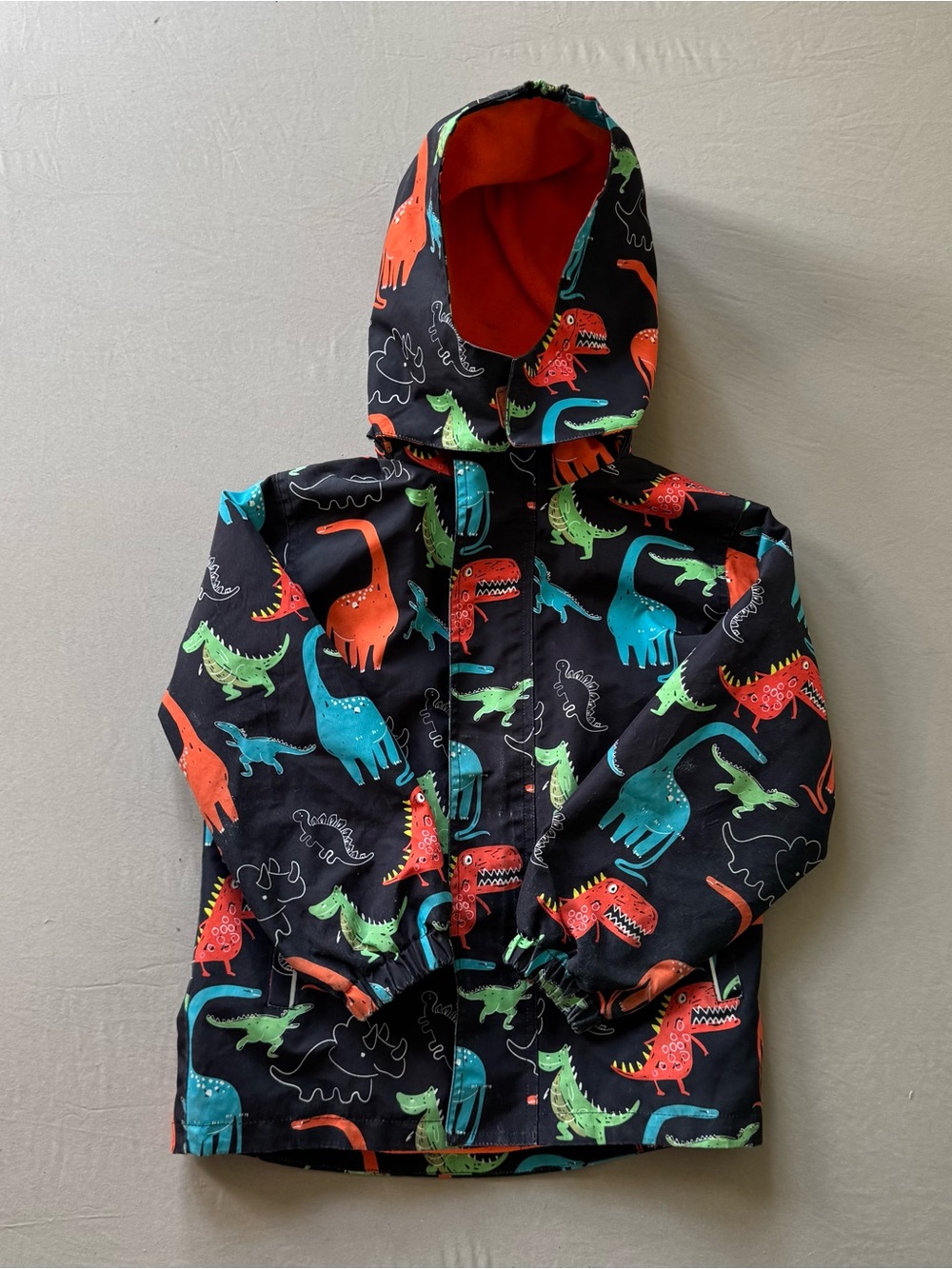 Top & Sky Kids Dino Print Windbreaker Jacket
